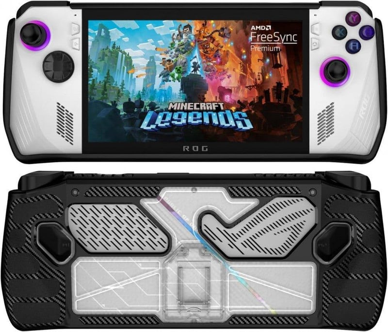 ASUS ROG Ally 7" Ütésálló Fekete Tok Állvánnyal - Felújított