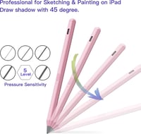 Apple iPad Stylus Toll - Mágneses, Dőlés-érzékelős, Tenyér-felismerős (2018-2023 modellekhez) 3