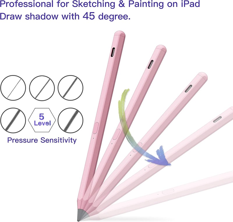 Apple iPad Stylus Toll - Mágneses, Dőlés-érzékelős, Tenyér-felismerős (2018-2023 modellekhez)