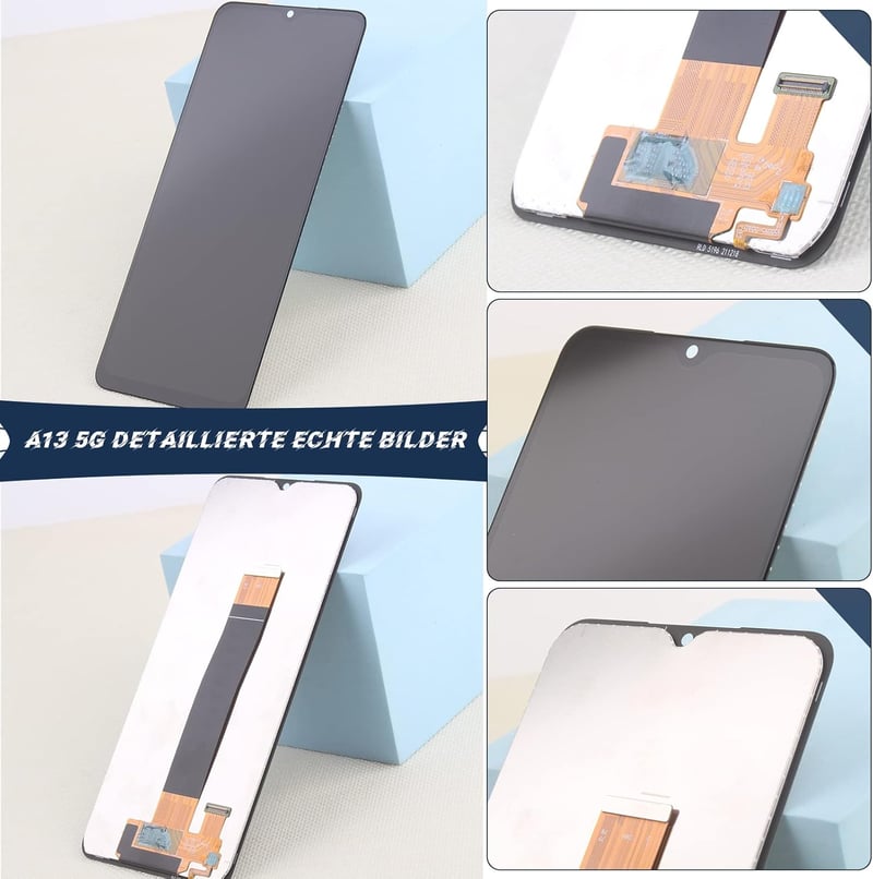 RongZy Samsung Galaxy A13 5G LCD Kijelző Csere Érintőképernyővel - Fekete Digitalizáló Panel Szerszámkészlettel A136U Modellhez

AI: RongZy 