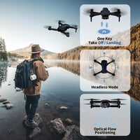 FAKJANK X19 Mini Drón 720P HD Dupla Kamerával, WiFi FPV Élő Képátvitel, Összecsukható Quadcopter Gyerekeknek, Kezdőknek, Gesztus Vezérlés, O 5