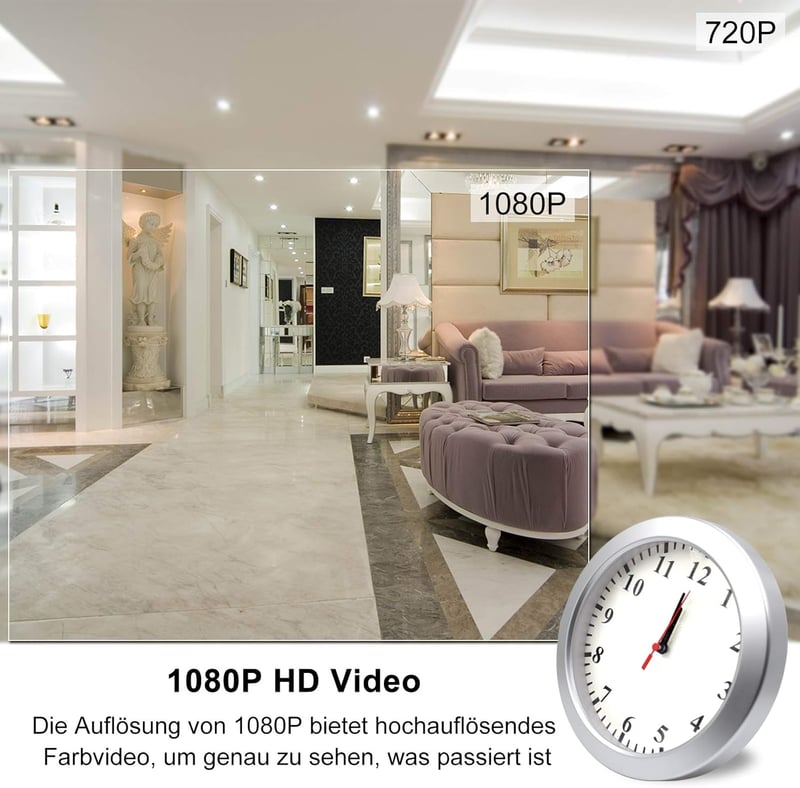 KAMREA HD1080P Mini Rejtett Kamera Mozgásérzékelővel Otthoni és Irodai Megfigyelésre
