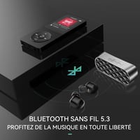 AGPTEK MP3 Lejátszó 32GB Bluetooth 5.3 Veszteségmentes HiFi Hangzással, 70 Órás Akkumulátor, Beépített Hangszóró, FM Rádió és Hangrögzítés 2
