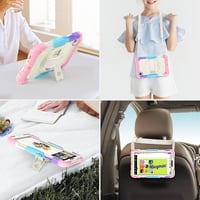 SEYMAC Samsung Galaxy Tab A9 8.7" (2023) Védőtok - 360° Forgatható Állvánnyal, Beépített Képernyővédővel, Vállpánttal és Tolltartóval - Tere 8
