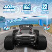 Kizeefun 40 km/h-s távirányítós autó, 1:18 offroad buggy LED fényekkel 2