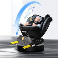 Reecle 360° Forgatható i-Size Gyerekülés ISOFIX Rögzítéssel 40-150 cm (0-36 kg), Születéstől 12 Éves Korig, ECE R129 Tanúsítvánnyal 8