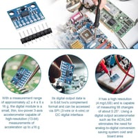 Arduino ADXL345 3D Gyorsulásmérő Modul GY-291 6