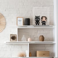 TDEU Akril Vitrin Lego Darth Vader Sisakhoz - Fekete Alapú Porvédő Kiállítási Doboz Akciófigurákhoz, Funko Pop Modellekhez, 20x20x25 cm 6