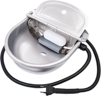 Automata fűtésű rozsdamentes acél itatótál úszószeleppel - 220V, 80W - Háziállatok, lovak, kutyák részére 1