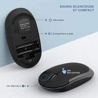 Seenda Vezeték Nélküli Billentyűzet és Egér Szett - Újratölthető, Ultravékony, Csendes, Szilikon Védővel - PC/Laptop/Smart TV - AZERTY 7