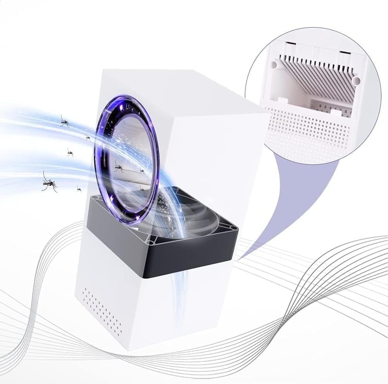 Aparatoo Elektromos Rovarcsapda - UV Fényes Szúnyogirtó, Hordozható USB Rovarölő Lámpa, Hangtalan Működés, Otthoni és Kültéri Használatra