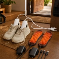 Pachet confort încălțăminte: 1x Uscător pantofi UV USB + 1x Branțuri încălzite (42–47) 1