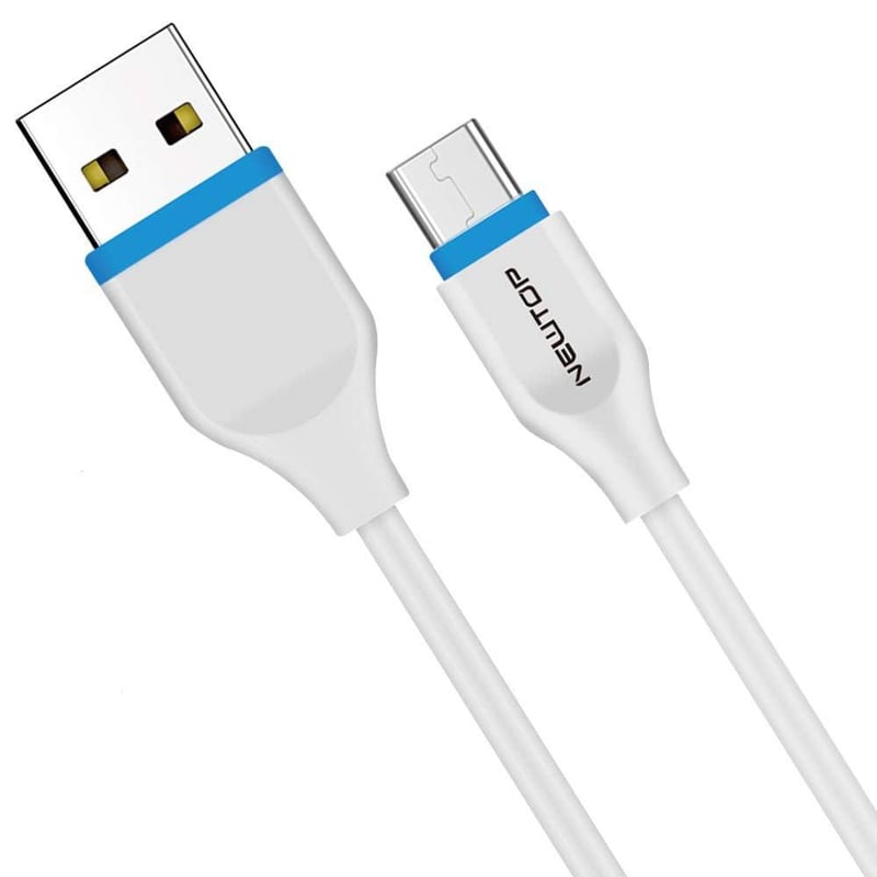 Rövid 20 cm-es NEWTOP USB-A - Micro USB töltőkábel