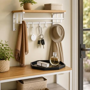 Set za organizaciju ključeva: Bluetooth lokator + zidna vješalica + pladanj + 2 karabinera