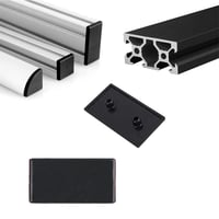 HJYZY 30x60mm-es ABS Műanyag Végzáró Sapka Alumínium Profilhoz, 35 db-os Csomag 3