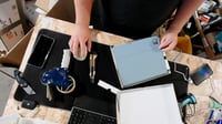 IVEOPPE Háttérvilágítású Billentyűzetes Tok iPad Pro 13" M5 2025 / M4 2024 készülékhez - Kék 9