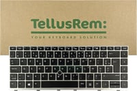 TellusRem Francia Háttérvilágítású Billentyűzet HP 840 G5/G6, 745 G5/G6, ZBook 14u G5/G6 Laptopokhoz - Felújított, Környezetbarát 1