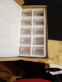 ASOENTIWOX Set prozirnih staklenih svijećnjaka, 9 komada - Ø 4,5 cm x V 6 cm, staklene čašice za svijeće za blagdansku dekoraciju stola 4