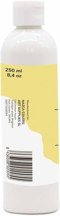 Nazca Colors Fehér Textil Festék 250ml - Ruha és Bőr Festésére, Pólók, Farmerek, Táskák, Cipők Dekorálásához - Kiváló Fedőképesség, Mosható 3