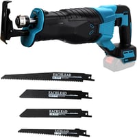 DriSubt Akkumulátoros Orrfűrész Makita 18V Akkumulátorral Kompatibilis - 3500 RPM Változtatható Sebességű Fűrész Fa, Fém és PVC Vágásához, 4 1