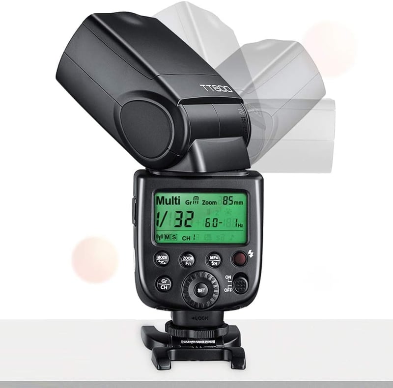 Godox TT600S 2.4G Vezeték Nélküli Vaku Sony Fényképezőgépekhez - GN60 Vakuerő, 1/8000s HSS, Master/Slave Funkció, MI Hot Shoe Csatlakozás