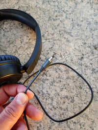 Music Sound Over Ear Basic vezetékes fejhallgató fekete, összecsukható fejpánt, 1,2 m kábel — használt (állapot: lásd a 2. képet) 4