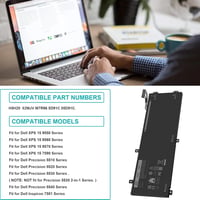 ASUNCELL H5H20 Laptop Akkumulátor 11.4V/56Wh Dell Precision 5510-5540, XPS 15 9550-7590, Inspiron 7501-7591 Modellekhez, 3 Cellás Li-ion 3