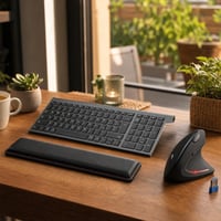 Pachet Ergonomie Birou: tastatură ergonomică + mouse vertical + suport încheietură 1