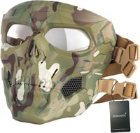 WISEONUS Taktikai Koponya Airsoft Maszk - Teljes Arc Védelem Paintballhoz és Halloweenhez 1