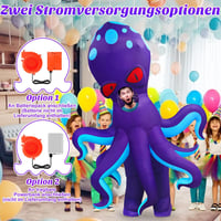 Danxilu Felfújható Jelmez Felnőtteknek - Polip és Dinoszaurusz Teljes Test Állatjelmez Férfiaknak és Nőknek - Vicces Cosplay, Party és Ünnep 3