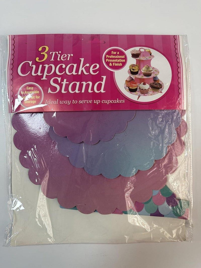 Tengeri Hableány Színű 3 Emeletes Karton Tortaállvány Esküvőre, Születésnapra