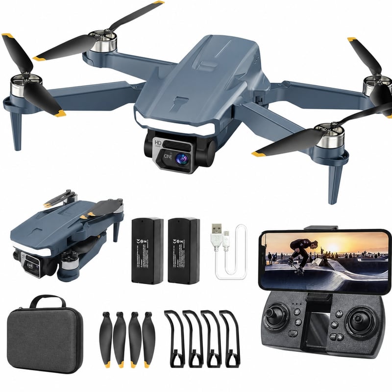 Dron CHUBORY F89 s 1080P HD kamerou, WiFi FPV, 40-minútovým časom letu, 120° širokouhlým objektívom, optickým určovaním polohy a 2 batériami