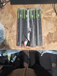 Ghidaje pentru sertar FCOUMY cu extensie completă 30 cm, cu închidere silențioasă și rulmenți cu bile, extensie în 3 secțiuni, montare laterală, negru, 8 bucăți (incomplet) 4