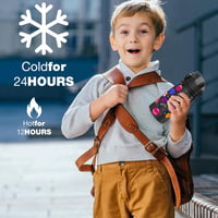 GOPPUS 420ml-es Gyerek Termosz Szívószállal - BPA-mentes, Szigetelt Acél Kulacs Óvodásoknak 5