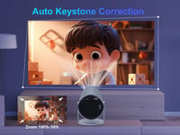 Alwtniet 4K Mini Projektor Automatikus Trapézkorrekció 4