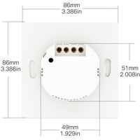 MOES WiFi Okos Villanykapcsoló - Alexa és Google Kompatibilis, 1 Gombos 2