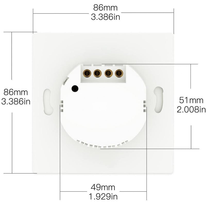 MOES WiFi Okos Villanykapcsoló - Alexa és Google Kompatibilis, 1 Gombos