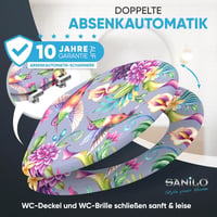Sanilo Kolibri Mintás WC Ülőke Puha Záródással - Ovális Fa Toalett Tető, Könnyű Szerelés, Strapabíró Zsanérok, 47x37,7 cm 3