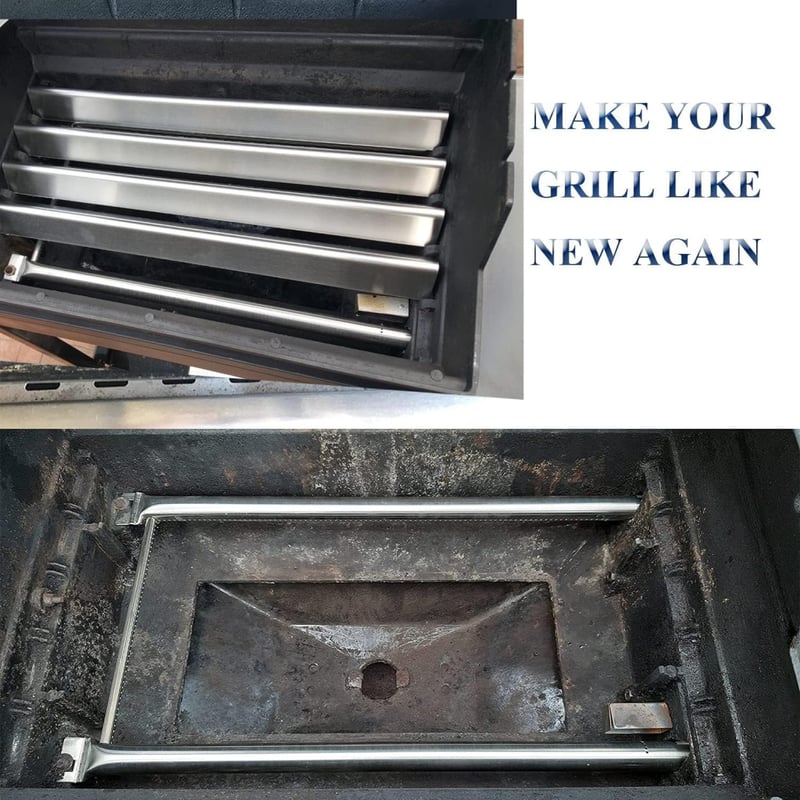 Weber Spirit E200 E210 S200 S210 gázgrillhez égőfej és aromarács szett, 2009-2012 modellekhez