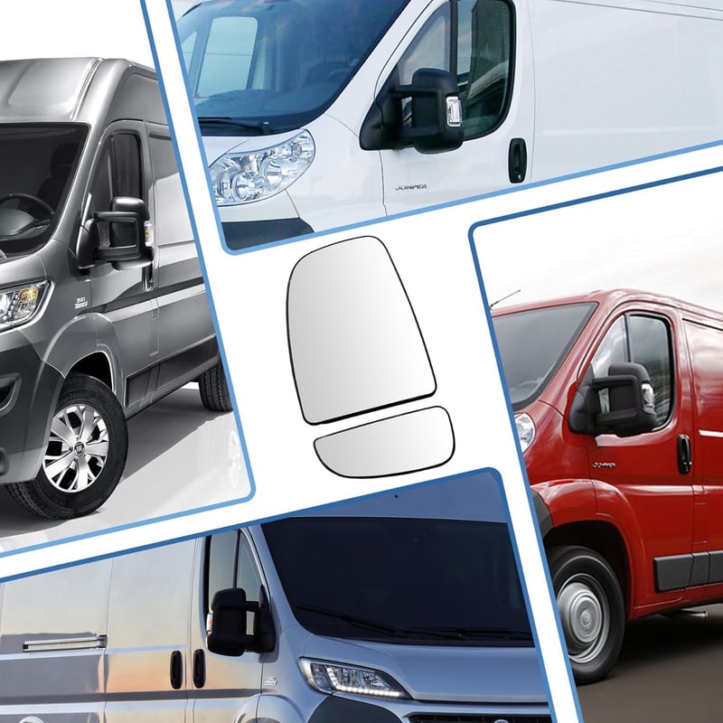 Convitex Fűthető Bal Oldali Tükörüveg Fiat Ducato, Peugeot Boxer, Citroen Jumper, Opel Movano C (2006-tól) Gépjárművekhez, Konvex Csere Tükö