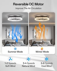 YUNLONG Okos WiFi Mennyezeti Ventilátor Lámpával - Alexa és Google Kompatibilis, Távirányítós, 5 Lapátos, Fekete, Fényerőszabályozható, Irán 4