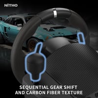 NITHO Drive Pro ONE V200 Versenyszimulátor Kormány és Pedál Szett 270° Forgásszöggel PC, PS4, Xbox One, Xbox Series X/S Platformokra, Beépít - Drive Pro V200 8