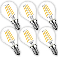 Oaomi E14 LED Gyertya Izzó G45 - Meleg Fehér 4W 400 Lumen - 40W Hagyományos Izzó Helyettesítő - Energiatakarékos Gömb Lámpa 1