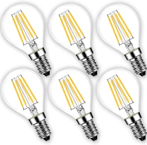 Oaomi E14 LED Žarulja Svijeća G45 - Topla Bijela 4W 400 Lumena - Zamjena za Klasičnu Žarulju od 40W - Energetski Učinkovita Kuglasta Žarulja