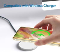 Samsung Galaxy S22 Plus átlátszó tok arany csillogó zsinórral 4