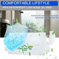 HOCANFLO 400W Szennyvízszivattyú - Réz Tekercselésű Csendes Emelőberendezés Zuhanyzóhoz, WC-hez, Mosogatóhoz és Kádhoz - 6000 L/óra Teljesít 4