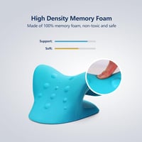 Cozyhealth Nyak és Váll Relaxáló Párna - Nyaki Fájdalomcsillapító Nyújtó Eszköz, Gerincmasszírozó Kiropraktikai Támasz, Kék 6