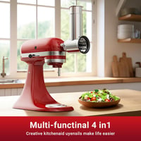 GVODE KitchenAid Mixer Szeletelő és Reszelő Adapter 4 Rozsdamentes Pengével 3