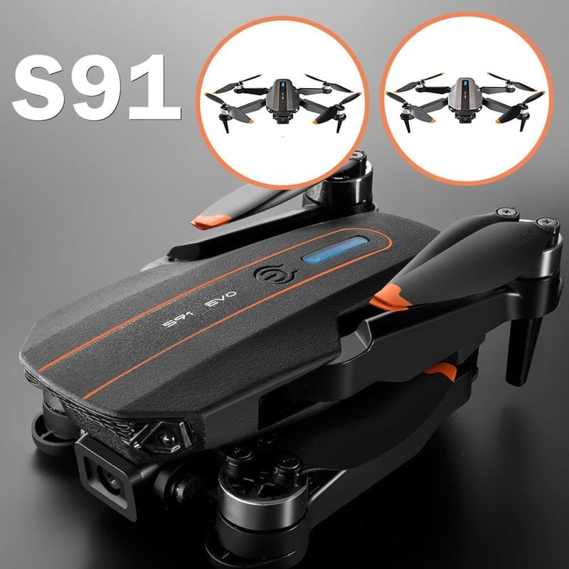 With 8K HD Drón Kettős Kamerával - Optikai Pozícionálás, 2.4GHz Quadcopter, Kefenélküli Motor, Akadályérzékelés, APP Vezérlés, 360° Forgatás