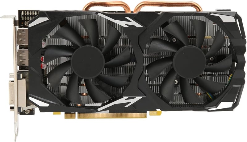 VBESTLIFE RX580 8GB GDDR5 Gamer Videokártya, Dual Fan, 4K 60Hz